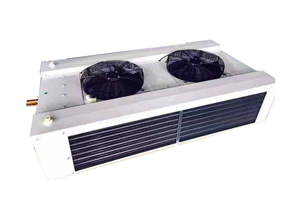 Dual-side inlet at bottom-discharge na air cooler