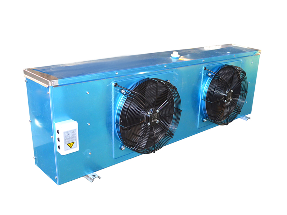 Aluminum shell side air outlet air cooler (maaaring ipadala kasama ng pelikula)