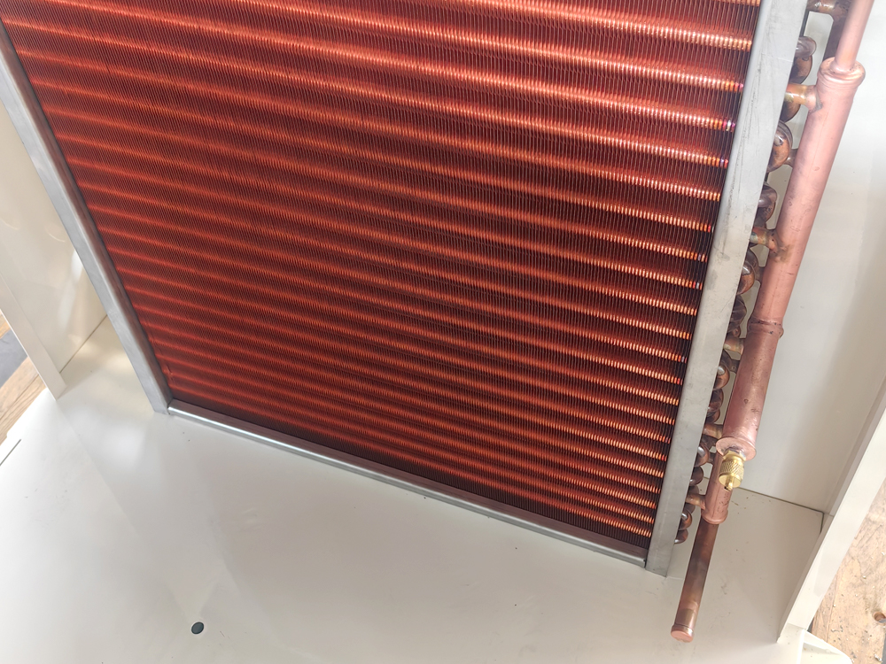 Copper fin condenser Copper fin condenser