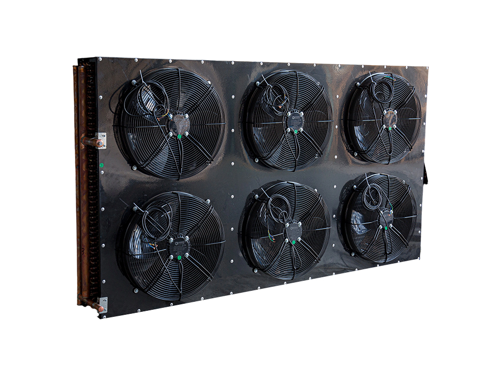 Six-wind plate H-type na condenser