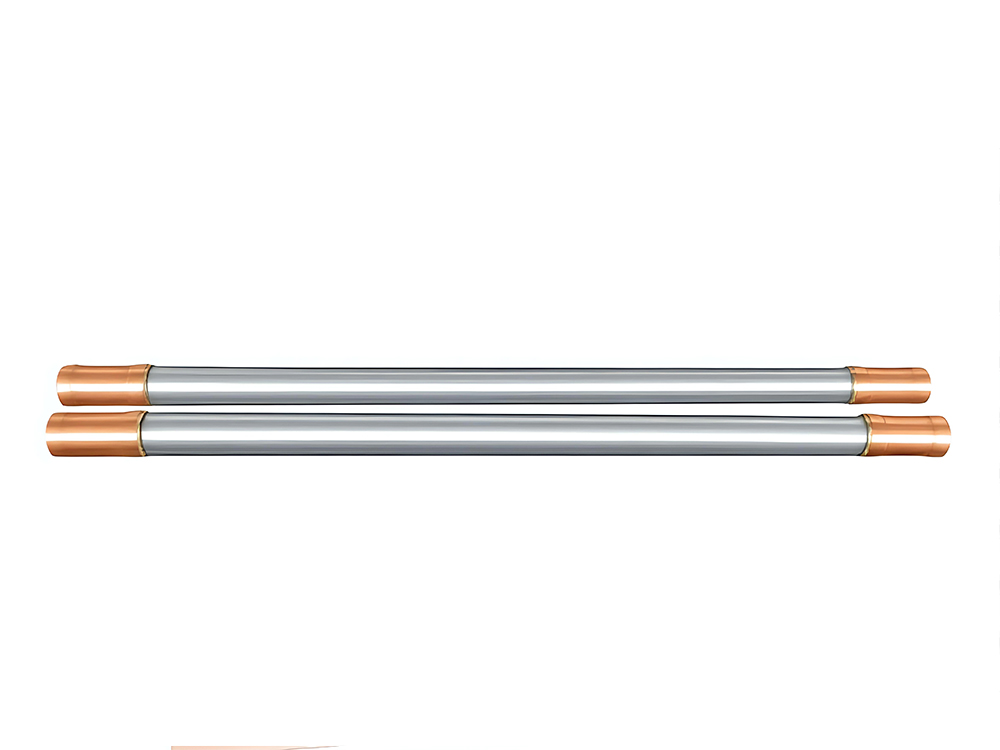 Hindi kinakalawang na asero straight pipe na may tanso joint